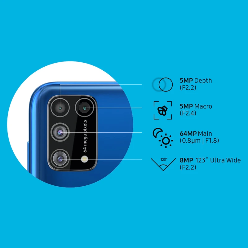 گوشی موبایل سامسونگ مدل Galaxy M31 SM-M315F/DS دو سیم کارت ظرفیت 128گیگابایت و 8 گیگابایت رم، تصویر 9
