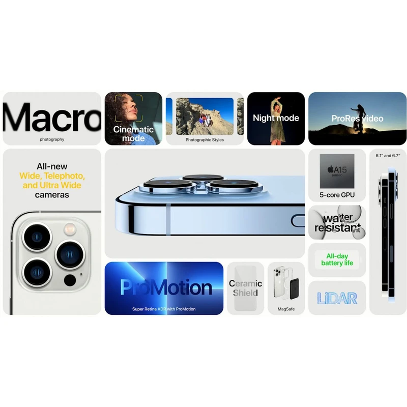 گوشی موبایل اپل مدل iPhone 13 Pro Max JP تک سیم‌ کارت ظرفیت 256 گیگابایت و رم 6 گیگابایت، تصویر 9