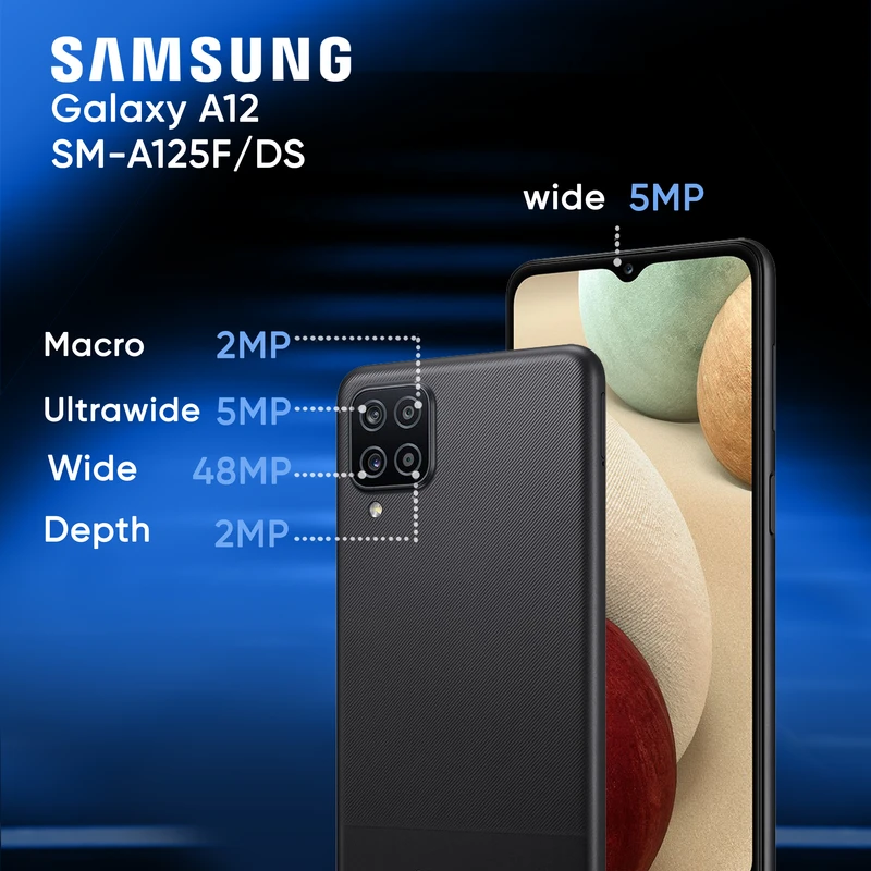 گوشی موبایل سامسونگ مدل Galaxy A12 SM-A125F/DS دو سیم کارت ظرفیت 128 گیگابایت و رم 4 گیگابایت، تصویر 10