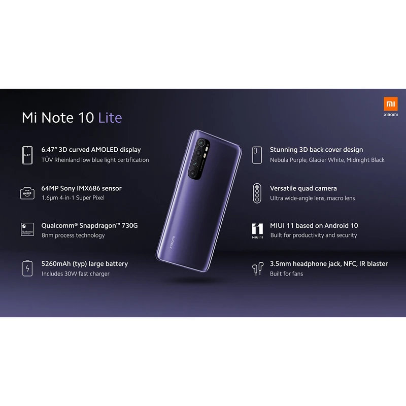 گوشی موبایل شیائومی مدل Mi Note 10 Lite M2002F4LG دو سیم‌ کارت ظرفیت 64 گیگابایت، تصویر 16