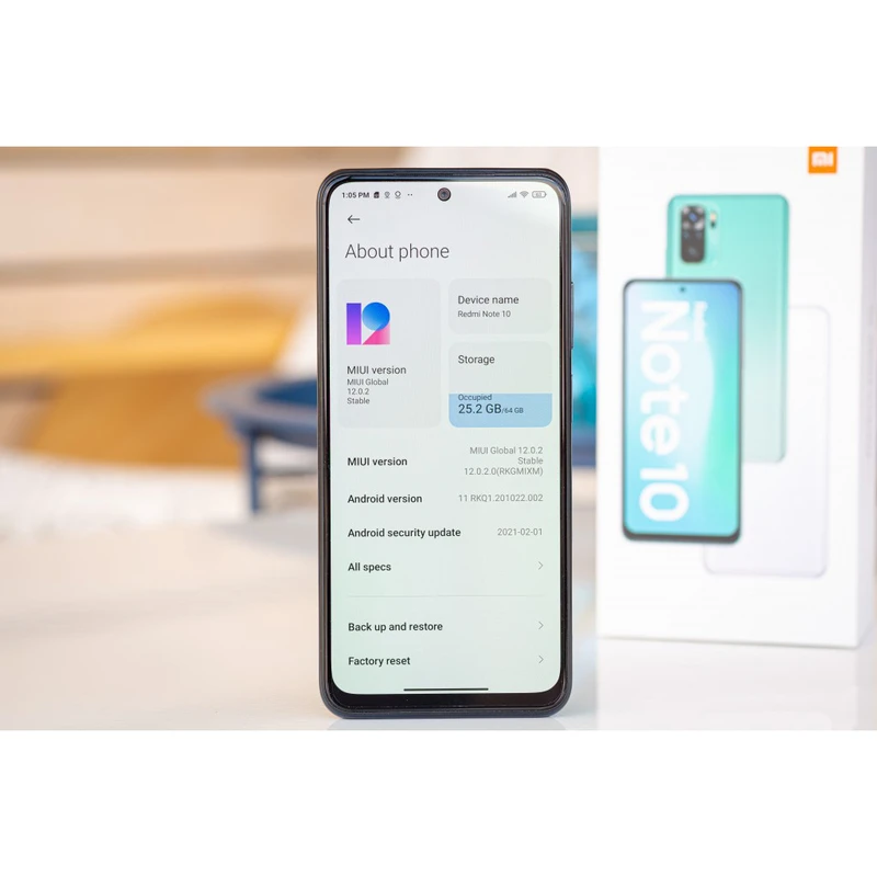 گوشی موبایل شیائومی مدل Redmi Note 10 M2101K7AG دو سیم‌ کارت ظرفیت 128 گیگابایت و رم 4 گیگابایت، تصویر 13