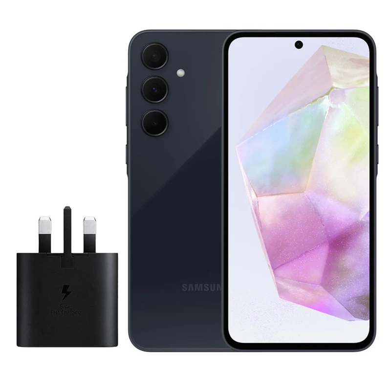 گوشی موبایل سامسونگ مدل Galaxy A35 دو سیم کارت ظرفیت 128 گیگابایت رم 8 گیگابایت به همراه شارژر سامسونگ، تصویر 2
