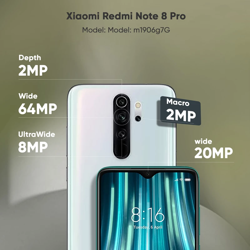 گوشی موبایل شیائومی مدل Redmi Note 8 Pro m1906g7G دو سیم‌ کارت ظرفیت 128 گیگابایت، تصویر 39