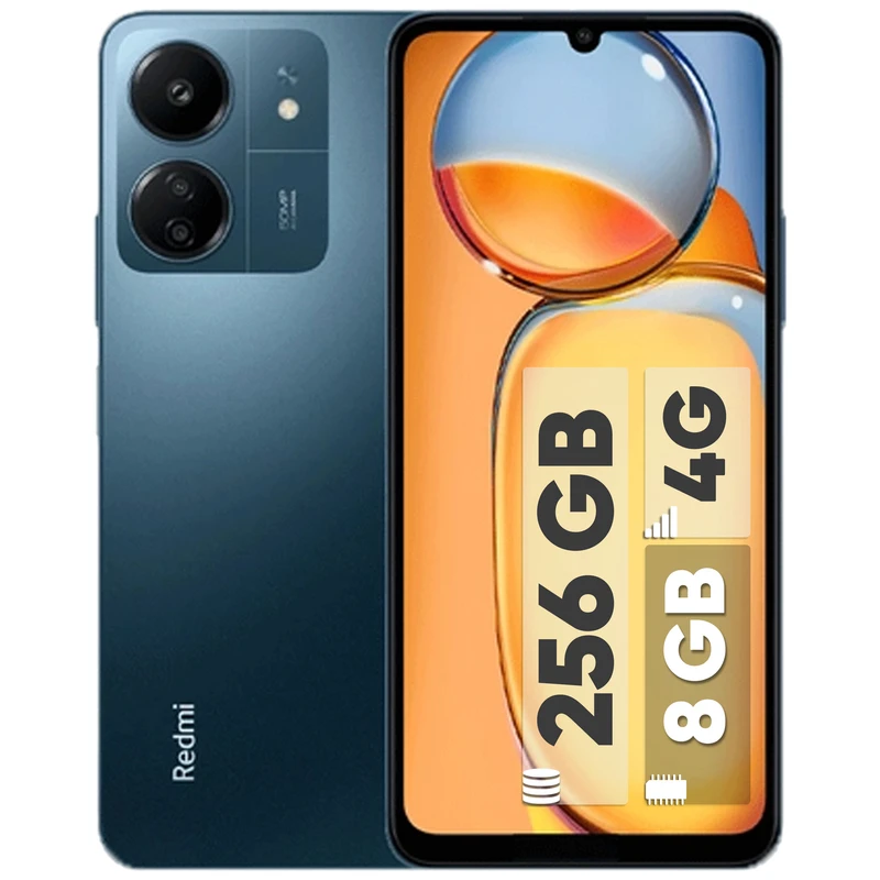 گوشی موبایل شیائومی مدل Redmi 13C دو سیم کارت ظرفیت 256 گیگابایت و رم 8 گیگابایت