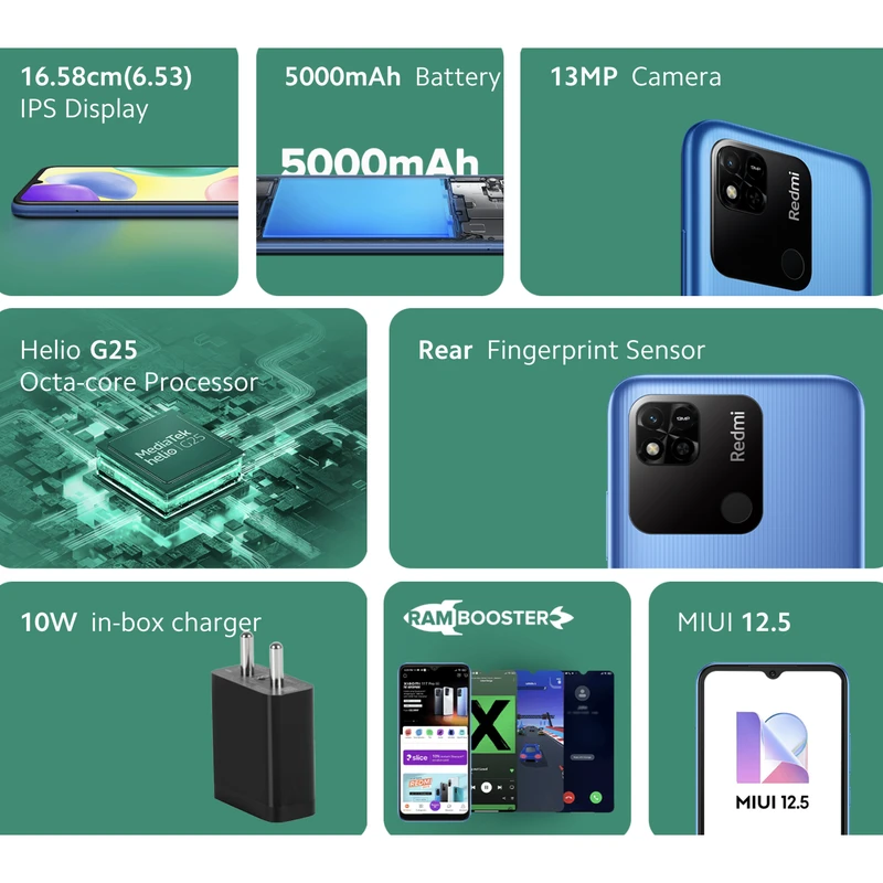 گوشی موبایل شیائومی مدل REDMI 10A دو سیم‌ کارت ظرفیت  128 گیگابایت و رم 4 گیگابایت، تصویر 12
