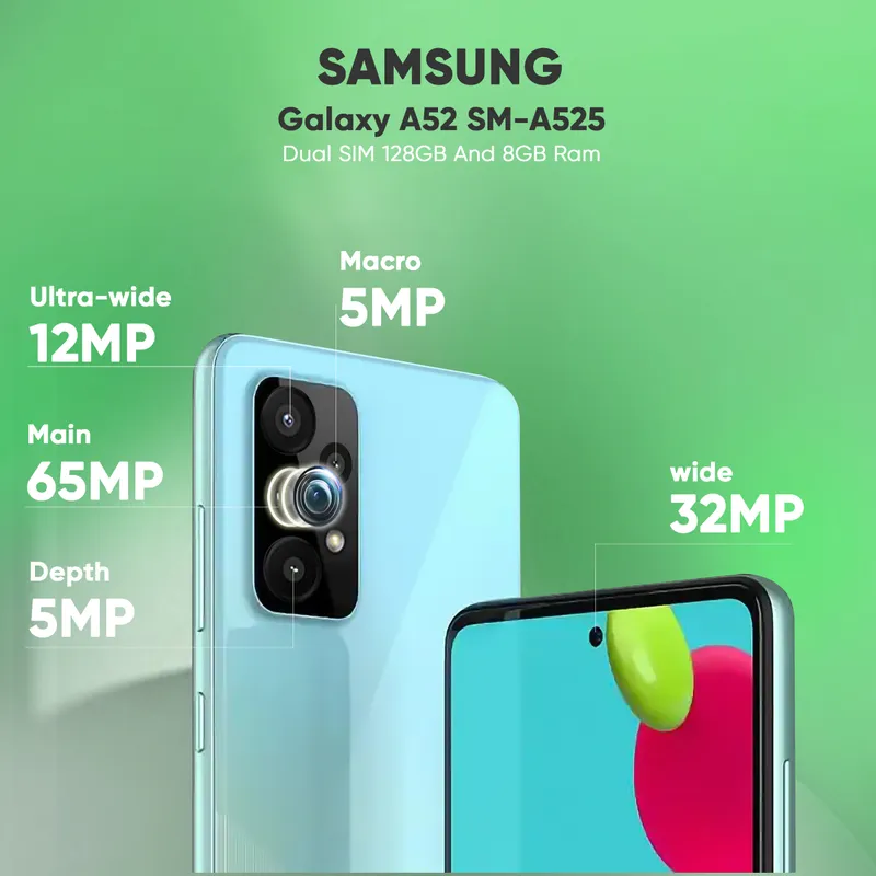 گوشی موبایل سامسونگ مدل Galaxy A52 SM-A525 دو سیم‌کارت ظرفیت 128 گیگابایت و رم 8 گیگابایت، تصویر 12