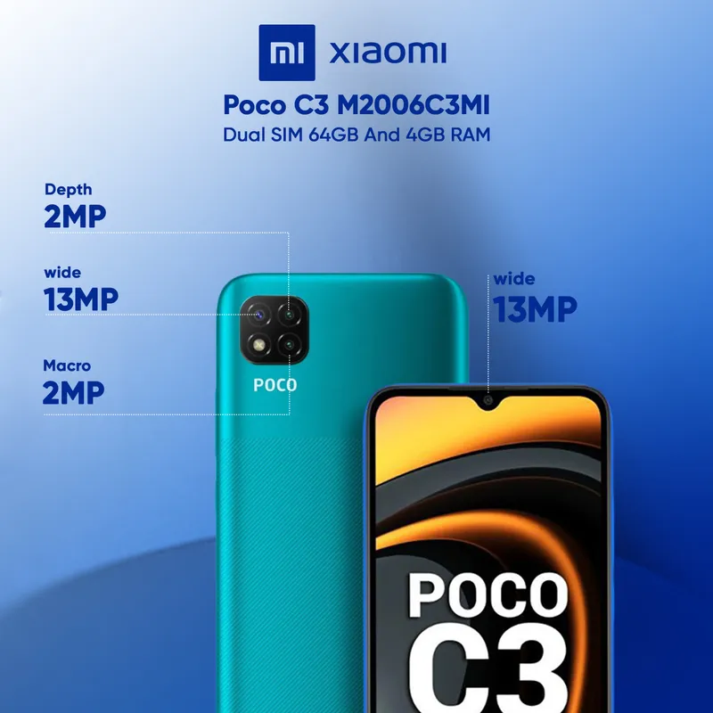 گوشی موبایل شیائومی مدل POCO  C3 M2006C3MI دو سیم‌ کارت ظرفیت 64 گیگابایت و رم 4 گیگابایت، تصویر 10