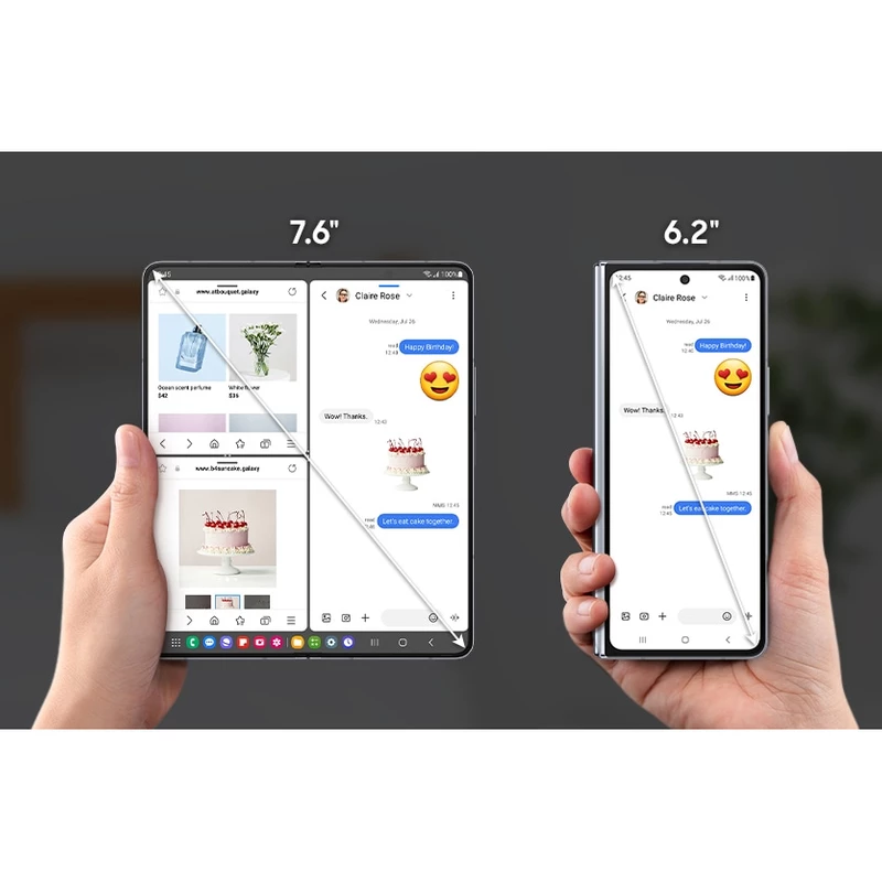 گوشی موبایل سامسونگ مدل Galaxy Z Fold5 دو سیم کارت ظرفیت 512 گیگابایت و رم 12 گیگابایت، تصویر 10