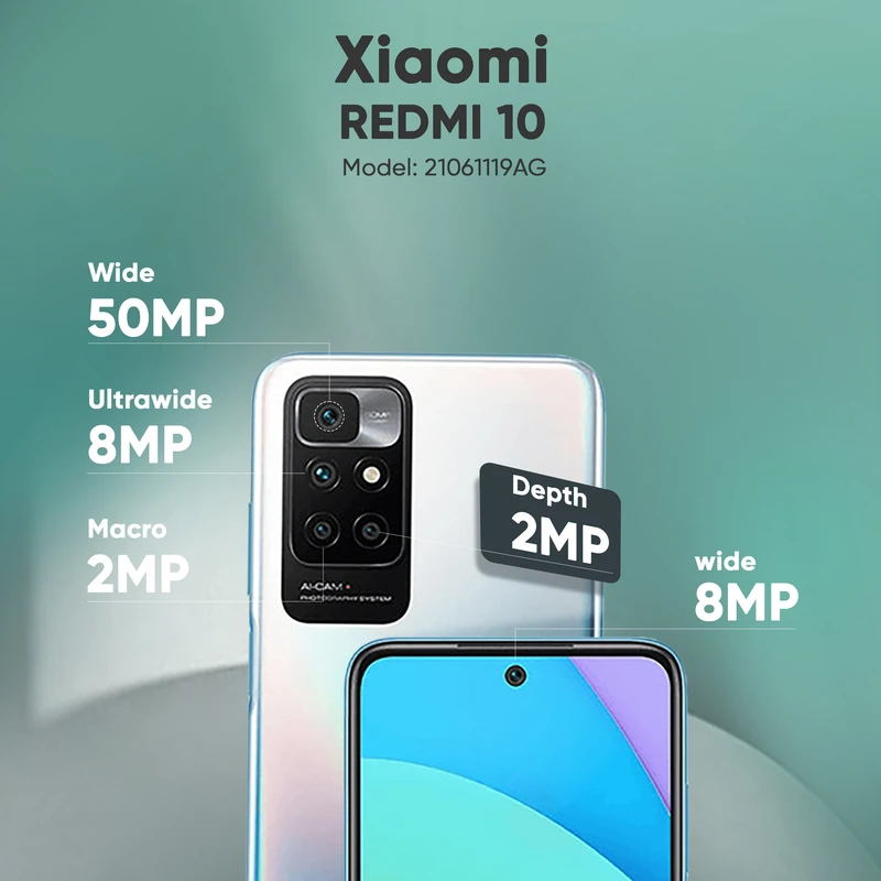 گوشی موبایل شیائومی مدل Redmi 10 21061119AG دو سیم‌ کارت ظرفیت 128 گیگابایت و رم 6 گیگابایت، تصویر 20