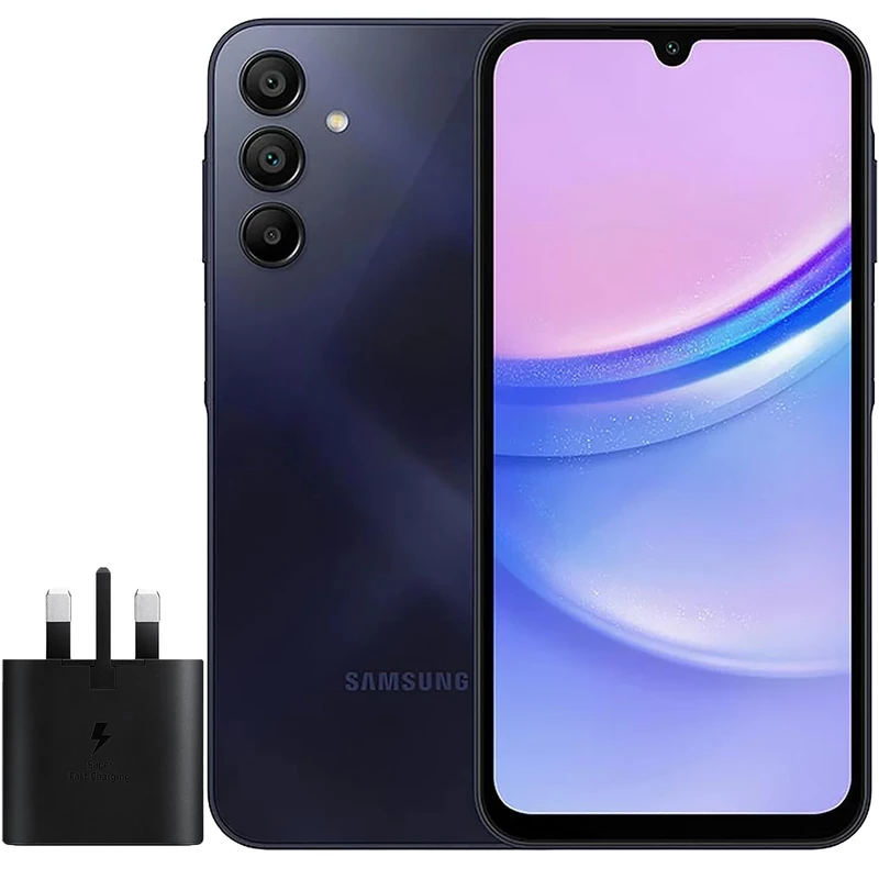 گوشی موبایل سامسونگ مدل Galaxy A15 دو سیم کارت ظرفیت 128 گیگابایت و رم 4 گیگابایت به همراه شارژر سامسونگ، تصویر 2