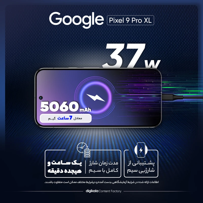گوشی موبایل گوگل مدل Pixel 9 Pro XL تک سیم کارت ظرفیت 256 گیگابایت و رم 16 گیگابایت، تصویر 12