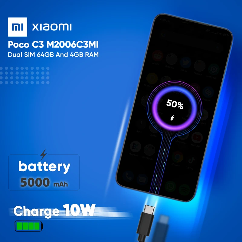 گوشی موبایل شیائومی مدل POCO  C3 M2006C3MI دو سیم‌ کارت ظرفیت 64 گیگابایت و رم 4 گیگابایت، تصویر 11