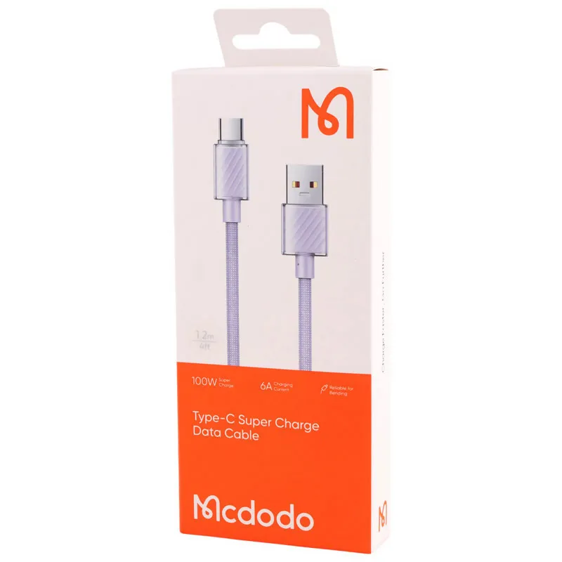 کابل تایپ سی فست شارژ 100 وات مک دودو CA-365 طول 1.2 متر، تصویر 15