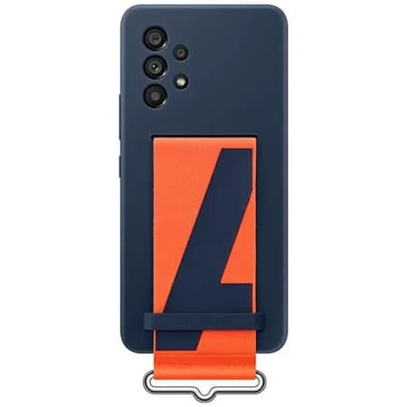 Official Samsung Navy Silicone cover with strap case