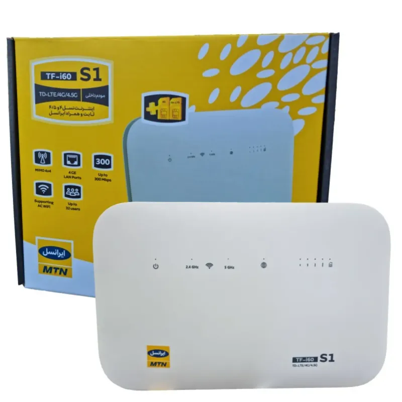 مودم 4G/TD-LTE ایرانسل مدل TF-I60 S1، تصویر 4