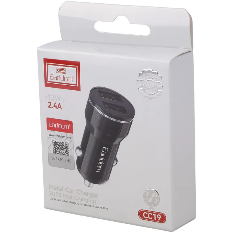 شارژر فندکی فست شارژ Earldom ES-CC19 2.4A 12W، تصویر 3