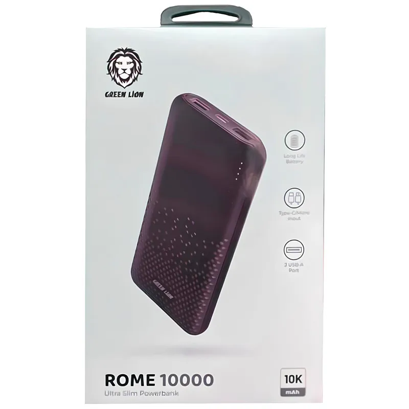 پاور بانک 10000 گرین لاین Green Lion Rome Ultra Slim 10.5W، تصویر 4