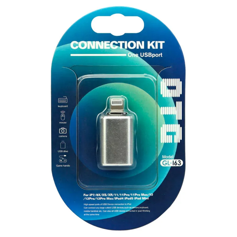 تبدیل Connection Kit GL-163 / JH-049 OTG USB To Lightning، تصویر 6