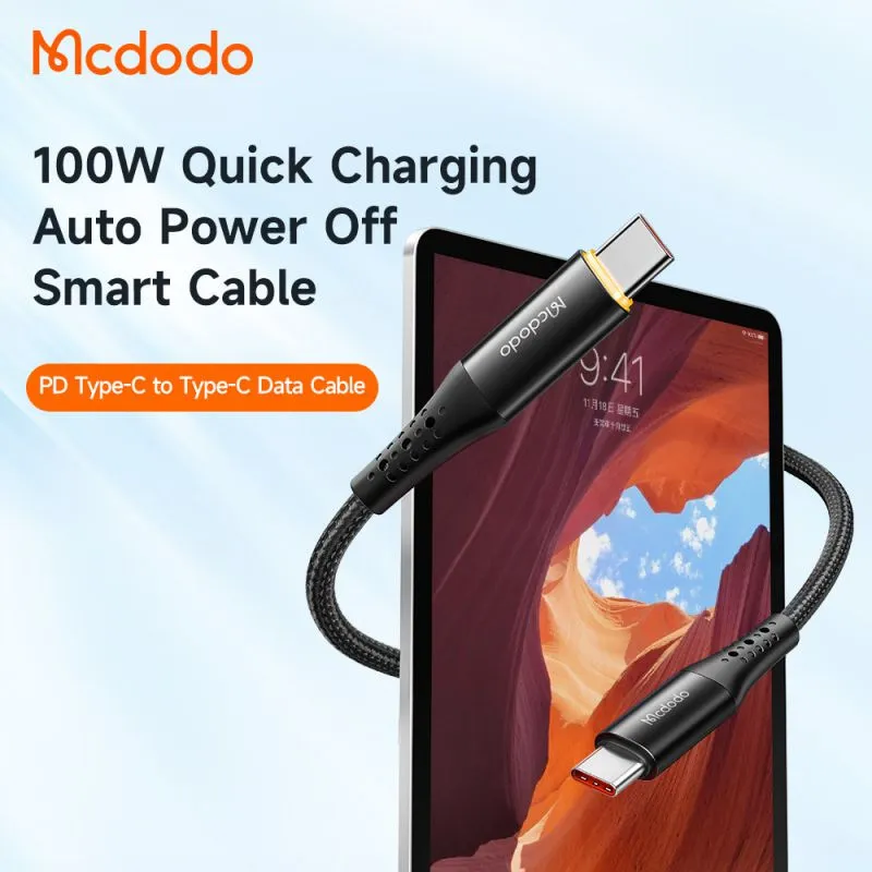 کابل تبدیل فست شارژ Mcdodo CA-3460 Type-C to Type-C PD 100W 5A 1.2m، تصویر 5