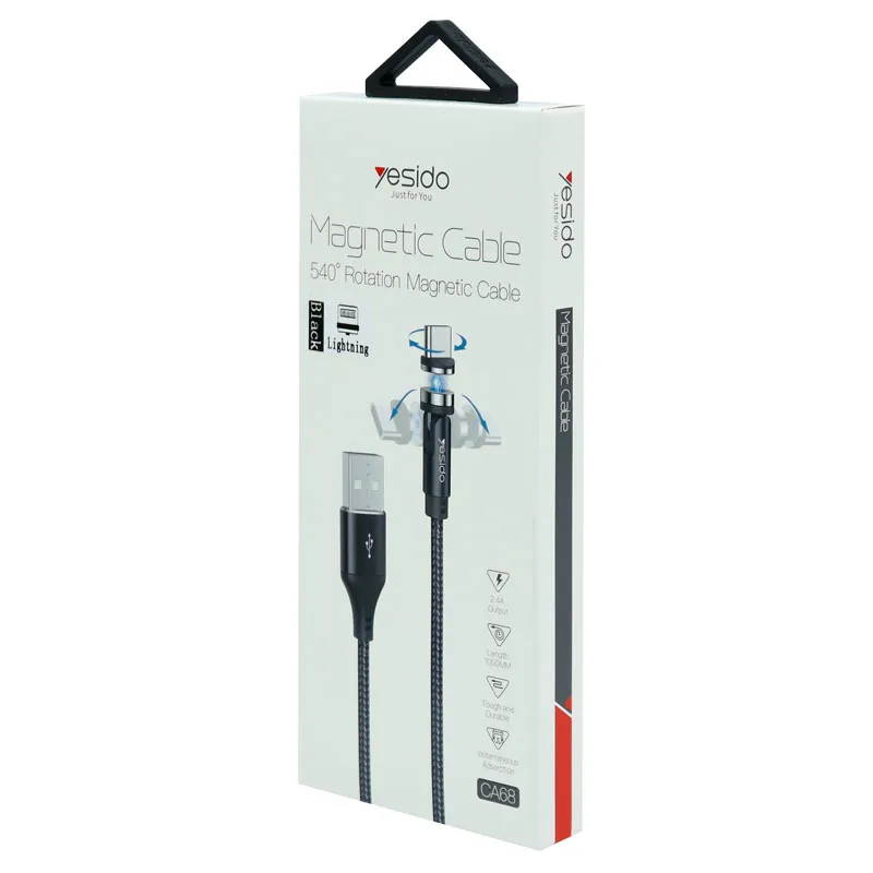 کابل آیفونی مگنتی Yesido CA68 2.4A 1m، تصویر 5