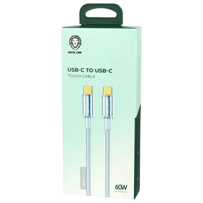 کابل تبدیل فست شارژ Green Lion GNTPTGH60CTCBK Type-C To Type-C PD 60W 1m، تصویر 7