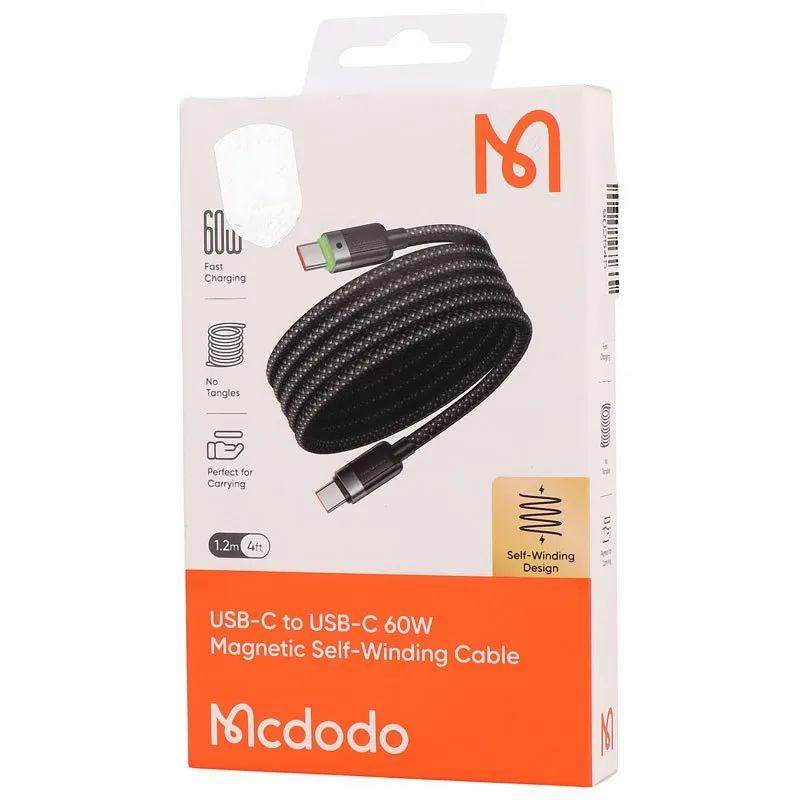 کابل تبدیل فست شارژ Mcdodo CA-200 Type-C To Type-C 3A PD 60W 1.2m، تصویر 2
