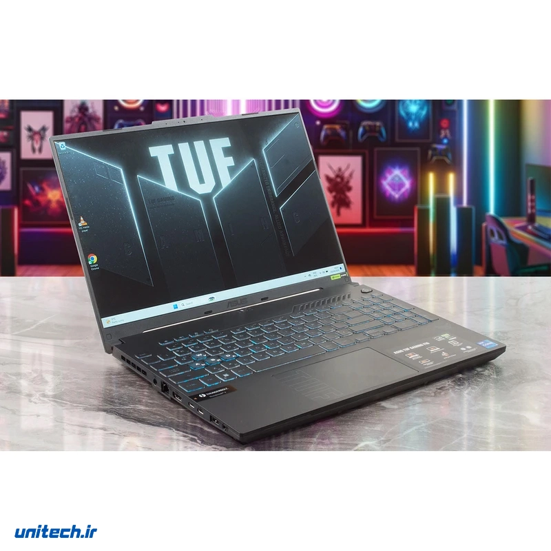 لپ تاپ 16 اینچی ایسوس مدل TUF Gaming F16 FX607VJ-RL805W-Core i5 210H-24GB DDR4 3200MHz-512GB SSD-RTX3050 6GB-FHD 144Hz، تصویر 9
