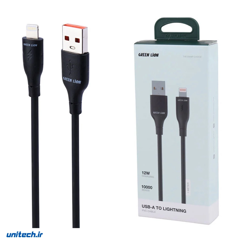 کابل آیفونی فست شارژ  گرین لاین مدل GNPVCUSALGBK QC 12W 1m، تصویر 3