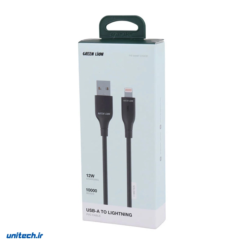 کابل آیفونی فست شارژ  گرین لاین مدل GNPVCUSALGBK QC 12W 1m، تصویر 4