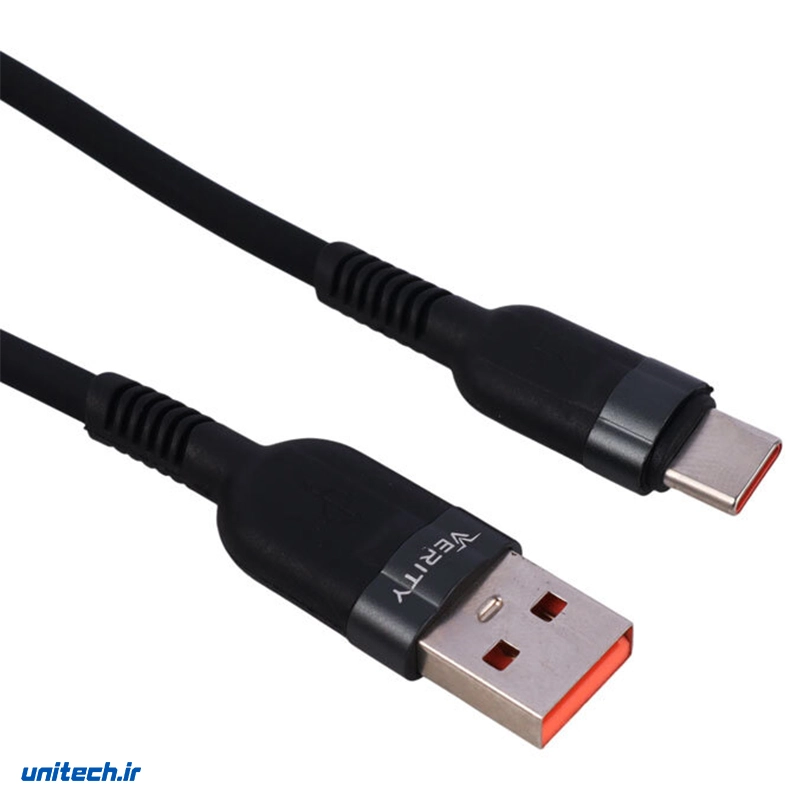 کابل تایپ سی فست شارژ 65 وات وریتی مدل CB-3160T-B طول 1 متر، تصویر 4
