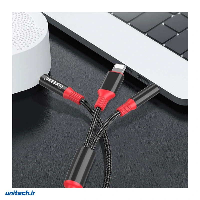 کابل تبدیل AUX به AUX/Lightning ارلدام مدل ET-AUX79 طول 1.2 متر، تصویر 6