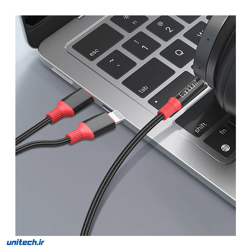 کابل تبدیل AUX به Type-C/Lightning ارلدام مدل ET-AUX80 طول 1.2 متر، تصویر 6