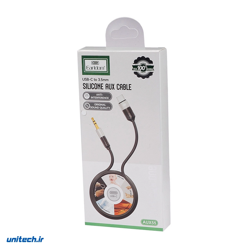 کابل تبدیل Type-C به AUX ارلدام مدل ET-AUX55 طول 1 متر، تصویر 2