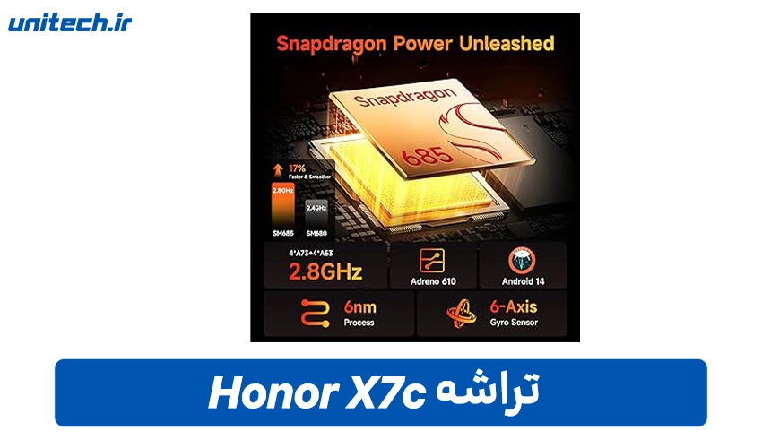 تراشه گوشی X7c با ظرفیت 256 گیگابایت