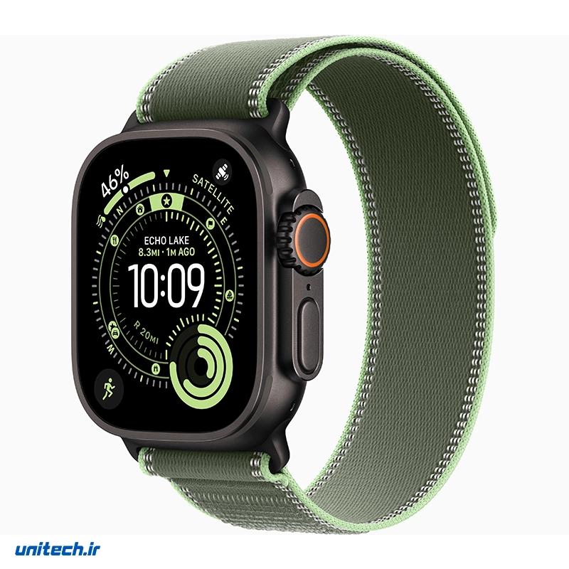 ساعت هوشمند 49 میلی‌متری اپل مدل Ultra 3 Black Titanium با بند Trail Loop