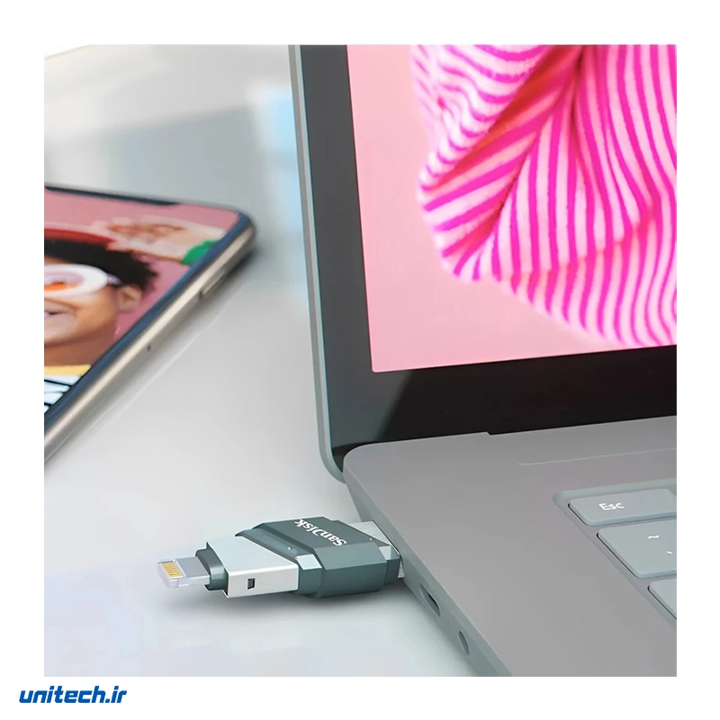 فلش مموری سن دیسک  مدل IXPAND FLIP ظرفیت 256 گیگابایت، تصویر 5