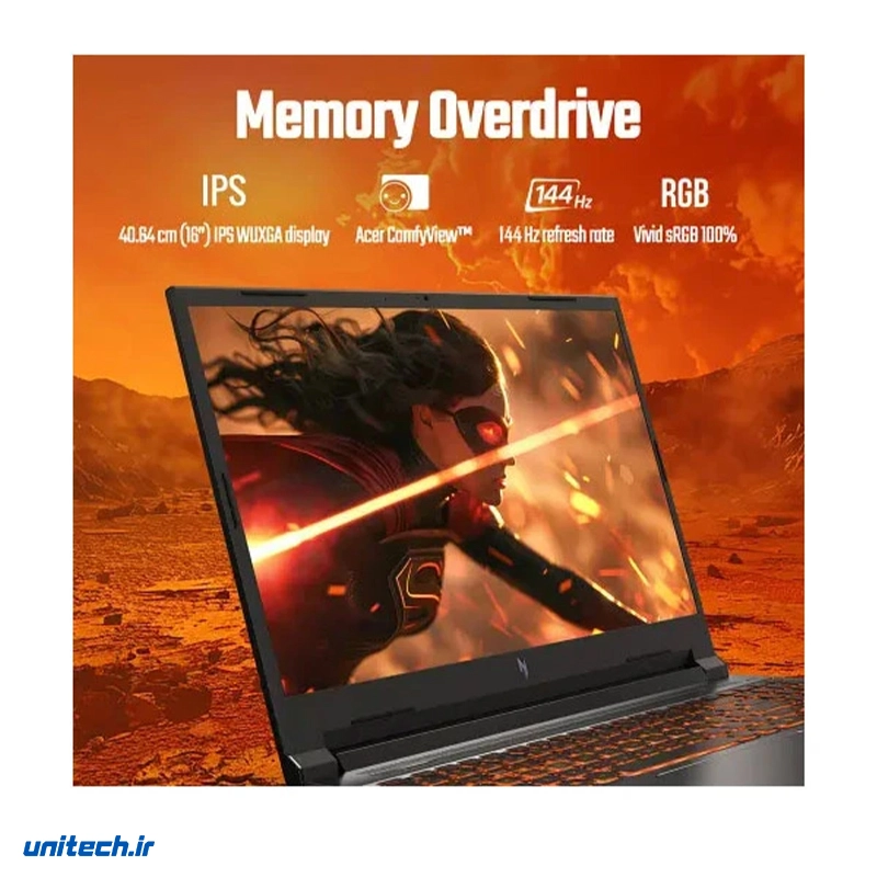 لپ تاپ 16 اینچی ایسر مدل Nitro V 16 ANV16-71-760Q-i7 14650HX-16GB DDR5 5600MHz-512GB SSD-RTX4050-FHD 165Hz، تصویر 7