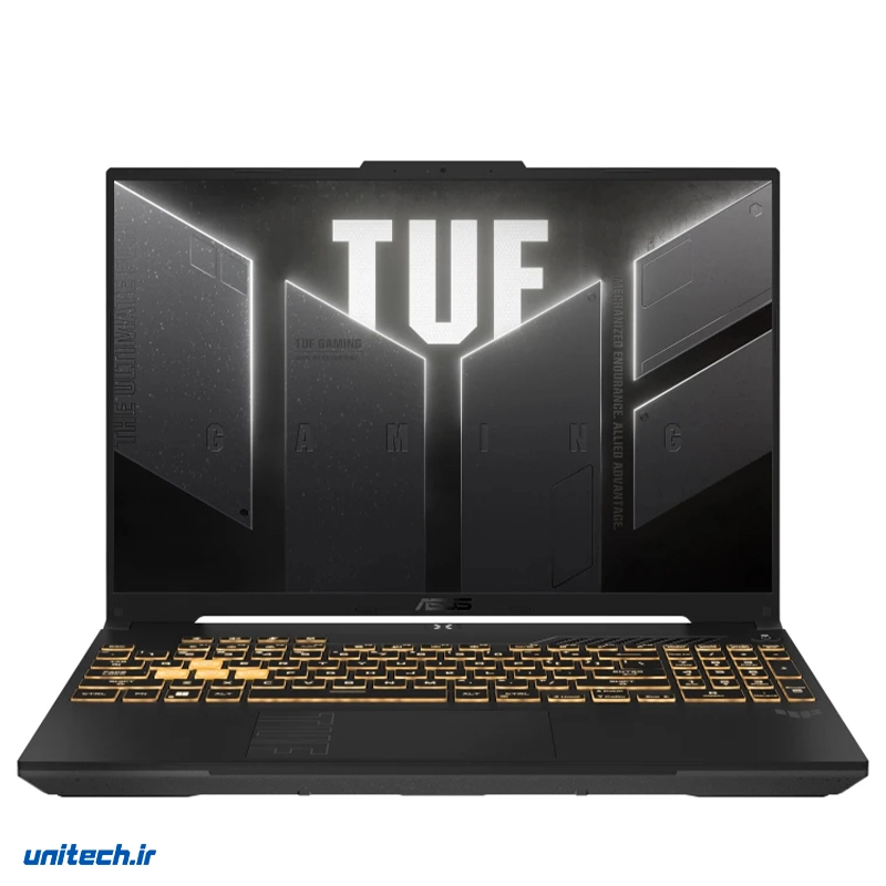 لپ تاپ 16 اینچی ایسوس مدل TUF Gaming F16 FX607VJ-RL805W-Core i5 210H-24GB DDR4 3200MHz-512GB SSD-RTX3050 6GB-FHD 144Hz