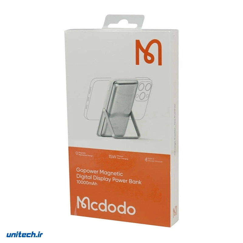 پاوربانک مک دودو 20 وات بی سیم مدل MC-069، ظرفیت 10000 میلی‌آمپر ساعت، تصویر 7