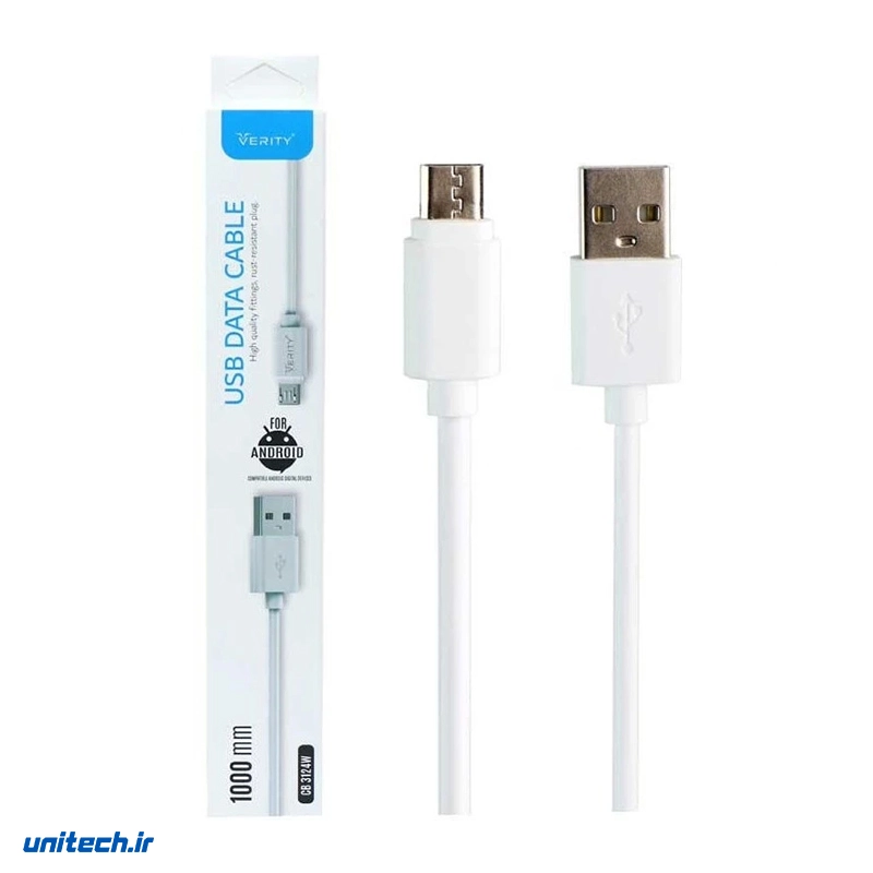 کابل تبدیل USB به MicroUSB وریتی مدل CB3124 طول 1متر