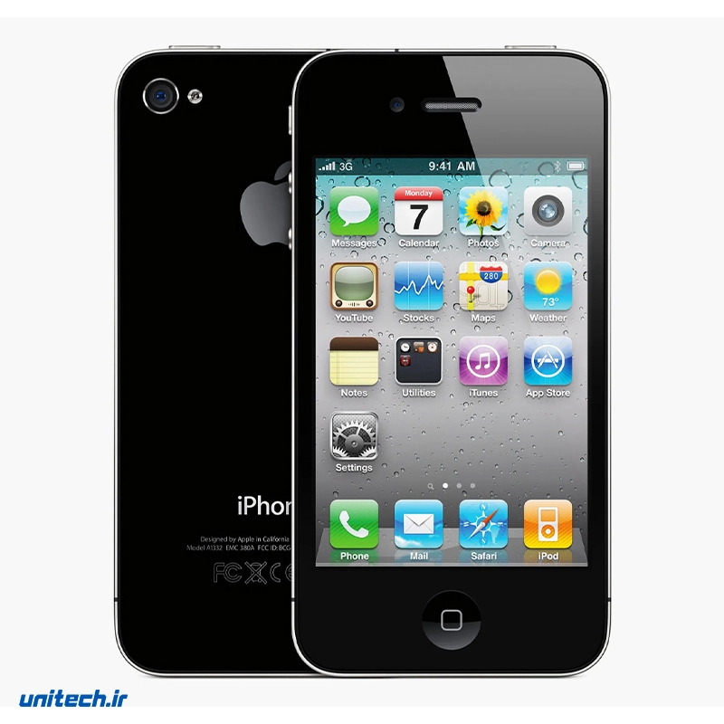 گوشی موبایل اپل مدل iphone 4 ظرفیت 16 گیگابایت و رم ۵۱۲ مگابایت