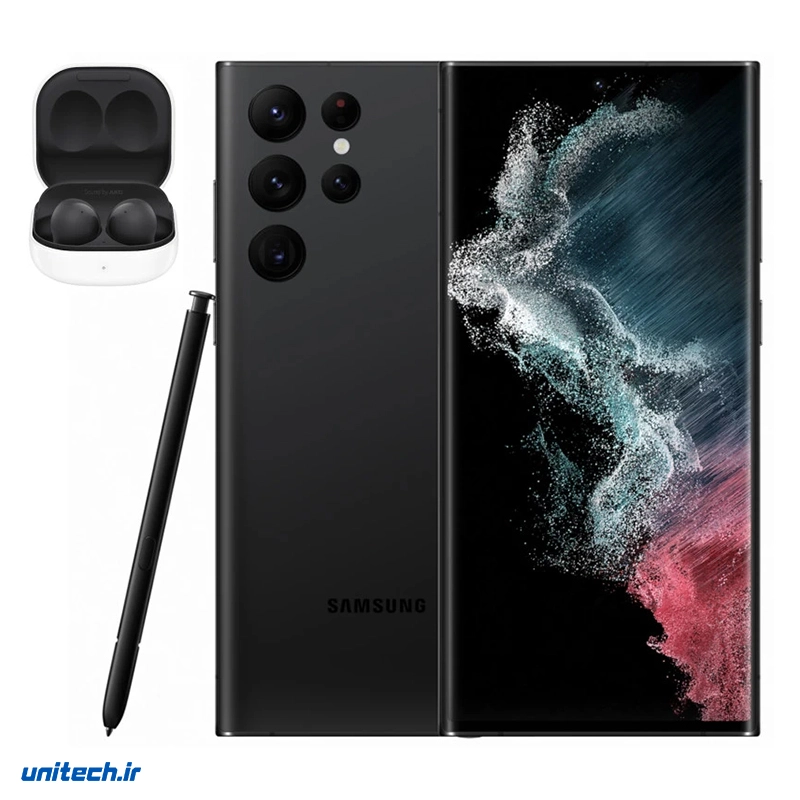 گوشی موبایل سامسونگ مدل Galaxy S22 Ultra 5G دو سیم کارت ظرفیت 512 گیگابایت و رم 12 گیگابایت به همراه هدفون بی سیم Galaxy Buds 2