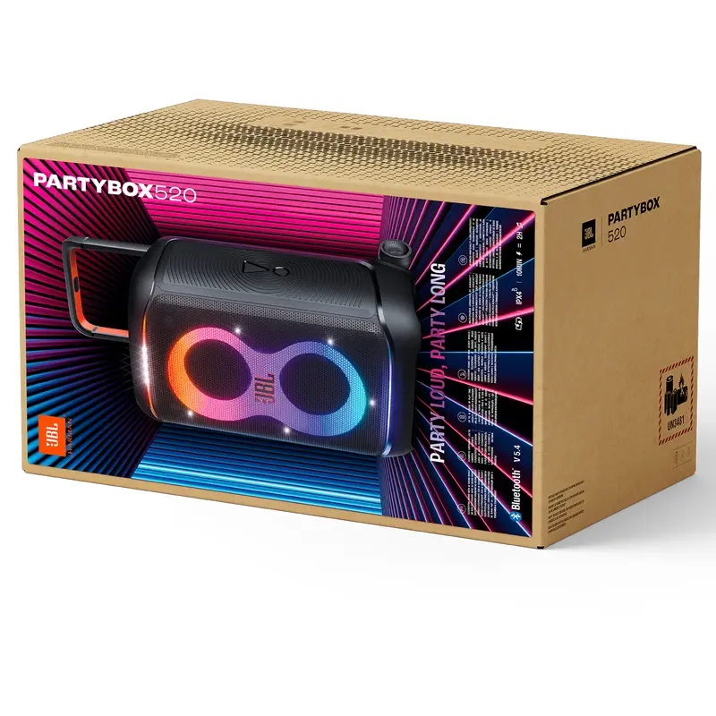 اسپیکر بلوتوثی قابل حمل جی بی ال مدل PartyBox 520، تصویر 10