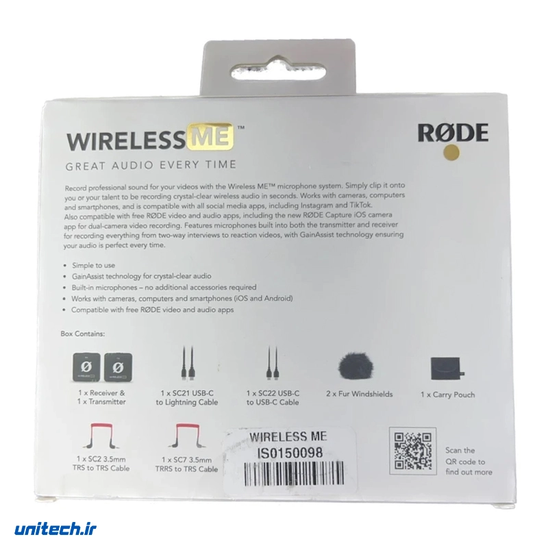 میکروفن یقه ای رود مدل WIRELESS ME، تصویر 5
