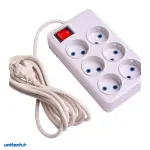 چند راهی 6 خانه پیکو الکتریک با کابل 3 متری