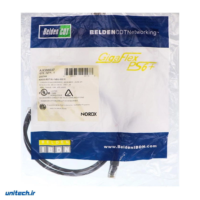 کابل شبکه بلدن مدل Cat6 به طول 1 متر، تصویر 2