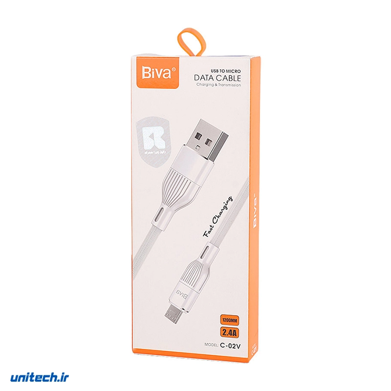 کابل میکرو یو اس بی فست شارژ 2.4 آمپر بیوا C-02V طول 1.2 متر، تصویر 4