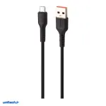 کابل میکرو یو اس بی فست شارژ 2.4 آمپر دنمن D42V طول 1 متر