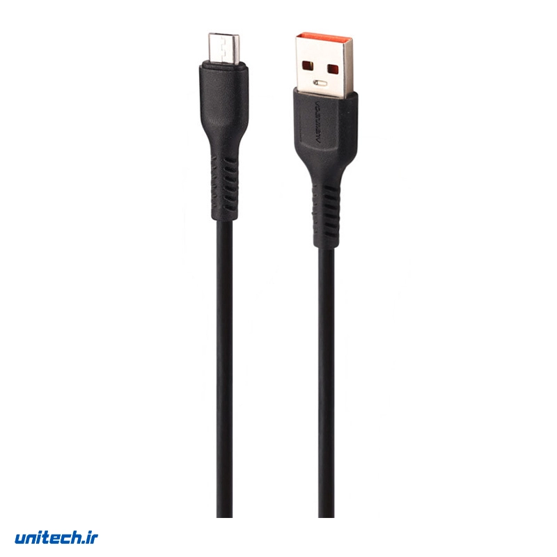 کابل میکرو یو اس بی فست شارژ 2.4 آمپر دنمن D42V طول 1 متر
