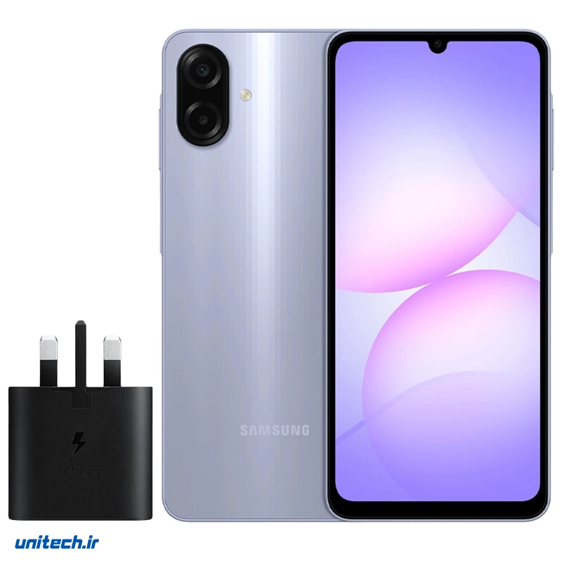گوشی موبایل سامسونگ مدل Galaxy A07 دو سیم کارت ظرفیت 128 گیگابایت و رم 6 گیگابایت کارتن بزرگ به همراه شارژر